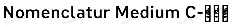 Nomenclatur Medium C字体转换